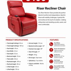 Riser recliner chair