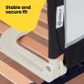 Safety 1st Portable Bed Rail, 106 by 42cm,Foldable Bed Guard for Toddler Bed, 18 Months  5 Years, Portable Travel Bed Guard, Mesh Fabric, Easy to Install, Automatic Lock, Easy to Transport, Dark Grey Image 4