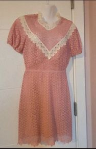 Sandro lace pink dress
