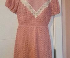 Sandro lace pink dress
