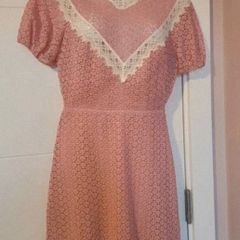 Sandro lace pink dress