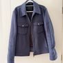 Ted Baker Men's Somerss Zip Through Wool Blend Trucker Jacket in Navy - Size 5 (Large) Image 2
