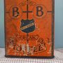 Rare Large Vintage Blue Badge Cream Toffee Shop Counter Tin Image 3