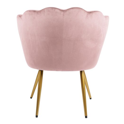 Pink Genesis Flora Accent Chair with Petal Back Armchair