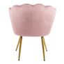 Pink Genesis Flora Accent Chair with Petal Back Armchair Image 4