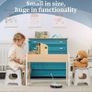 Step Stool  27 cm / 11 in Folding Step Stool for Toddler Kids & Adults - Cute Color for Bathroom, Kitchen & Bedroom - High Folding Step Stool Portable, Non-Slip & Up to 330bs / 250Kg - Mocha Image 7
