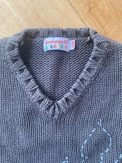 Unisex cotton knitted tank top Compagnie des Petits  12-18 months