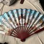 Collectible Hendricks Gin designed wooden fan Image 4