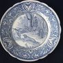 Delfts Blue and White Plate Image 3