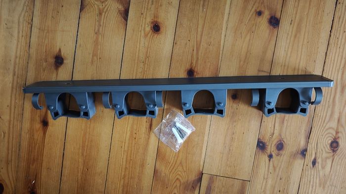 Heavy Duty Wall Mounted Mop & Broom Holder (Brand New - Drill In)