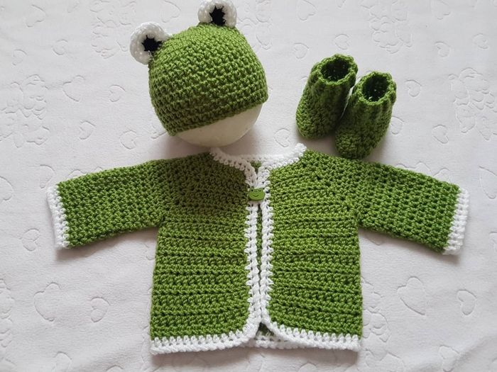 Handmade baby cardigan sets 0-3 months