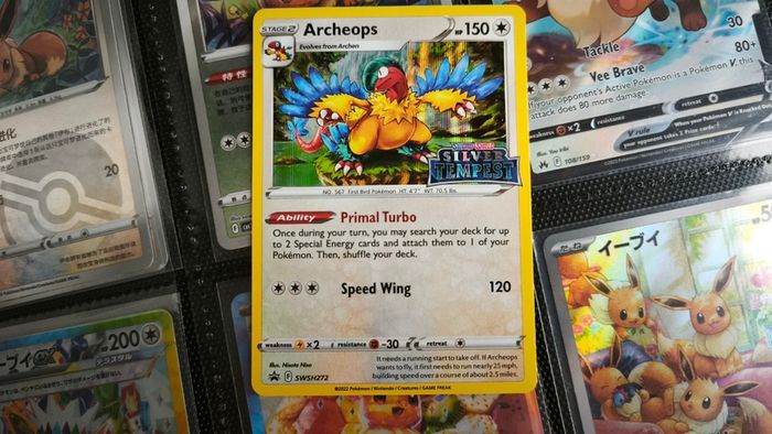 Archeops ! Silver Tempest Stamp Promo ! 2022 ! Pokemon Card !