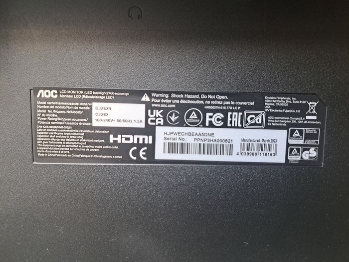Monitor AOC 32 inches
