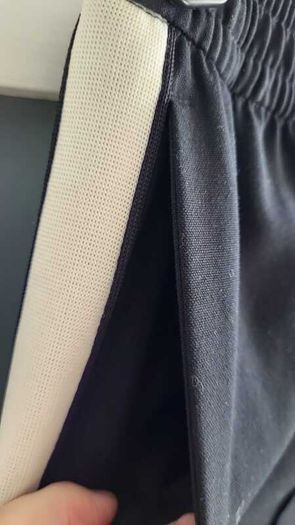 M&S black trousers with white side stripe and pockets Sz 10 (Short) - Bnwot - Rrp 34 (New)