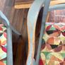 Grey wooden chairs Image 6
