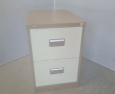 2 drawer metal filing cabinet