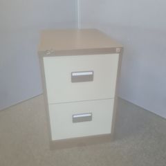 2 drawer metal filing cabinet