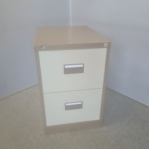 2 drawer metal filing cabinet