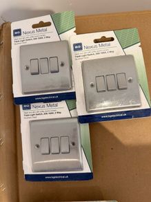 BG nexus electrical sockets and switches