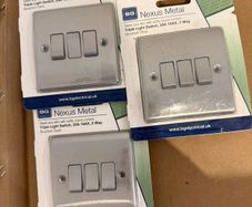 BG nexus electrical sockets and switches