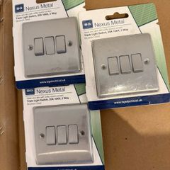 BG nexus electrical sockets and switches