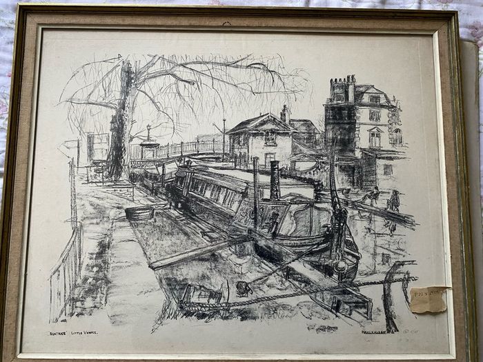 This limited edition lithograph by British artist Hargrave Jennings