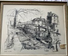This limited edition lithograph by British artist Hargrave Jennings