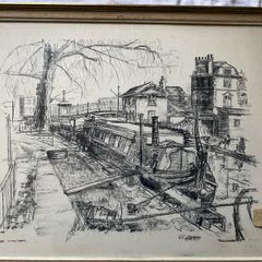 This limited edition lithograph by British artist Hargrave Jennings