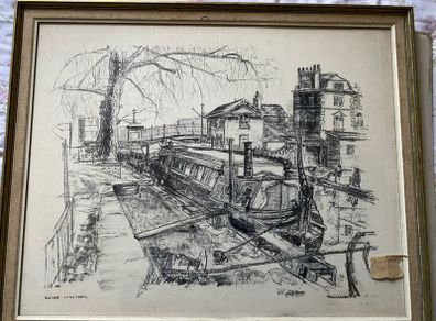 This limited edition lithograph by British artist Hargrave Jennings