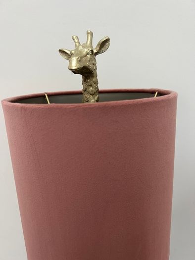 Eye-Catching Home Decor - Giraffe Lamp with Pink Shade