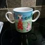 Beautiful Tin Box, with matching plate and cup included Image 3