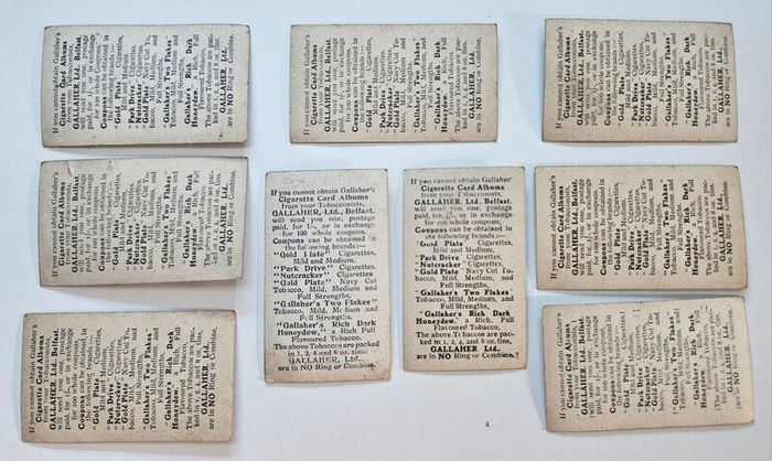 Vintage Gallaher Cigarette Cards Irish View Scenery - Dublin, Wicklow, Wexford and Waterford Views