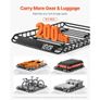 Roof Rack Basket, 51 x 36 x 4.1 in, Universal Rooftop Cargo Carrier with 1120 x 870 x 260 mm Cargo Bag, Net, Ratchet Straps, 200 lbs Max Load Capacity Car Top Luggage Holder, for SUV Truck Car Image 3
