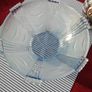 Art Deco Frosted Blue Glass Bowl Image 4