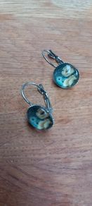 Floral drop earrings