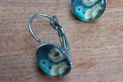 Floral drop earrings