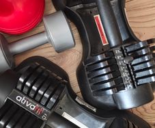 Ativafit Adjustable Dumbbells Pair (Space Saving Home Gym Weights)
