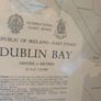 Large Framed Topographic \ Bathymetric \ Nautical Map of Dublin Bay Image 7