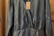 Gallery decadence silver sequins top