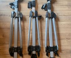 3 x Mont Blanc "Roof Spin" bike carriers plus Thule square bars
