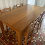 Solid Oak Dining Table. Image 2