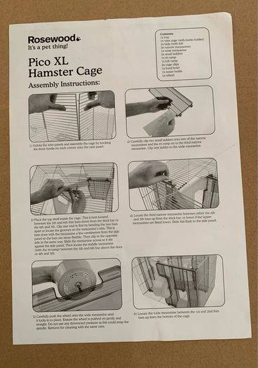 Small hamster cage