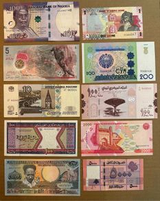 10 Different Banknotes