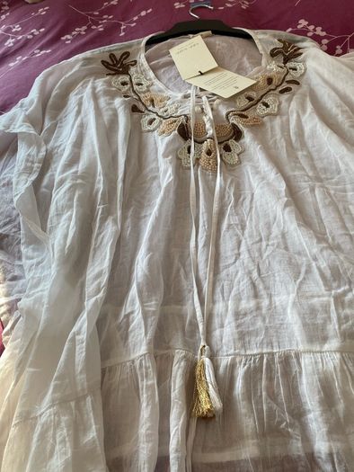 oversize cotton beach dress