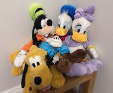 Original Disney Store Large Soft Toys - Pluto, Donald, Daisy & Goofy