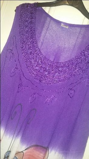 Summer ombre midi dress butterfly size UK20 EU48 Postage included