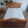 King size bed - solid oak Image 3
