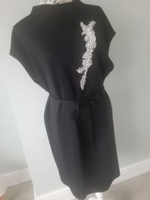black scuba dress