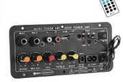 220V 12V Digital Bluetooth Amplifier Board Subwoofer Dual Microphone Karaoke Amp Speaker Home Theater DIY Rechargeable Version