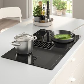 IKEA FORDELAKTIG Island hob with integrated extractor IKEA 700 83 cm